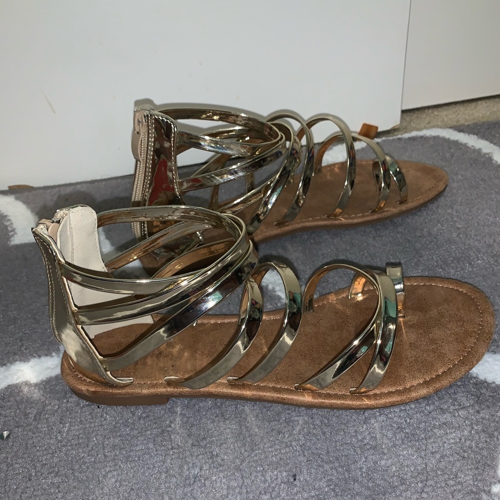 Gold sandals